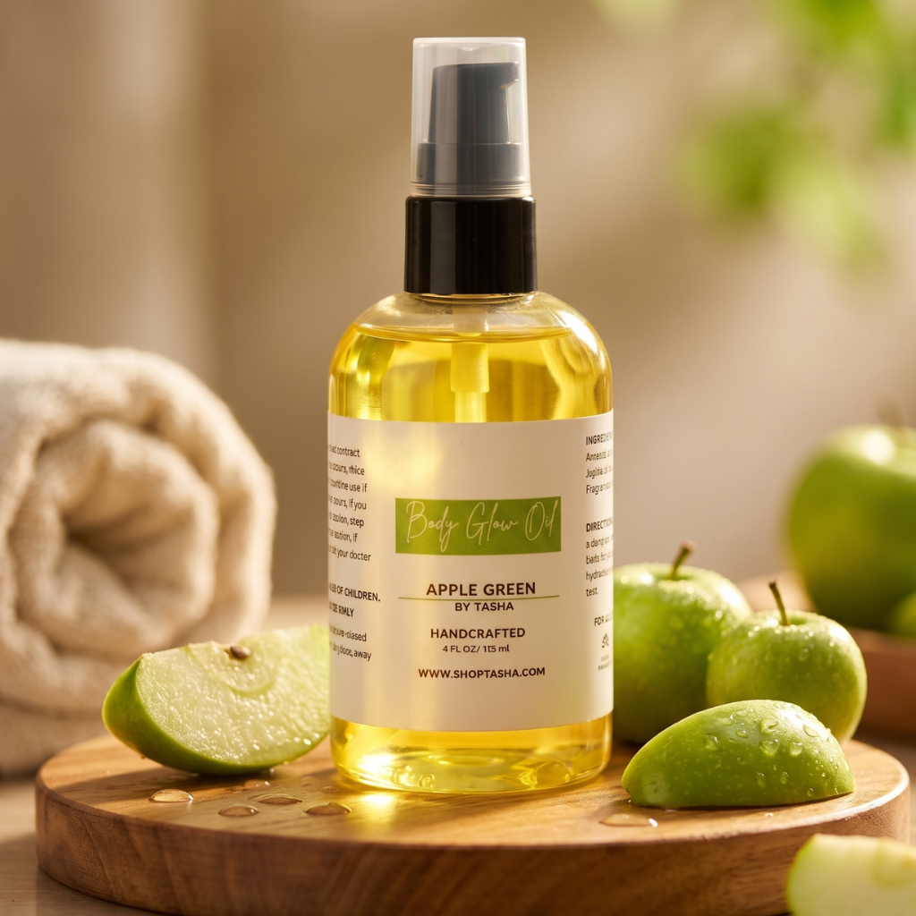 APPLE GREEN- BODY GLOW OIL