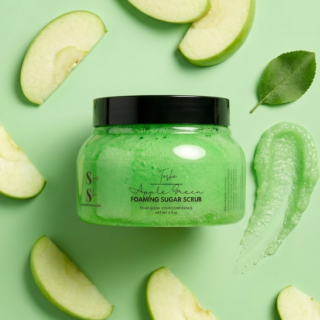 Apple Green-Sugar Scrub