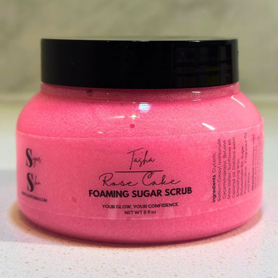 Rose Cake- Sugar Scrub